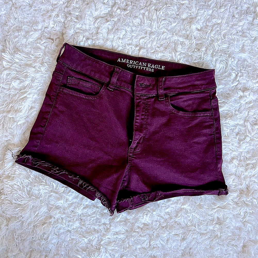 American Eagle Outfitters Super Super Stretch Hi-Rise Shortie Shorts Size 8